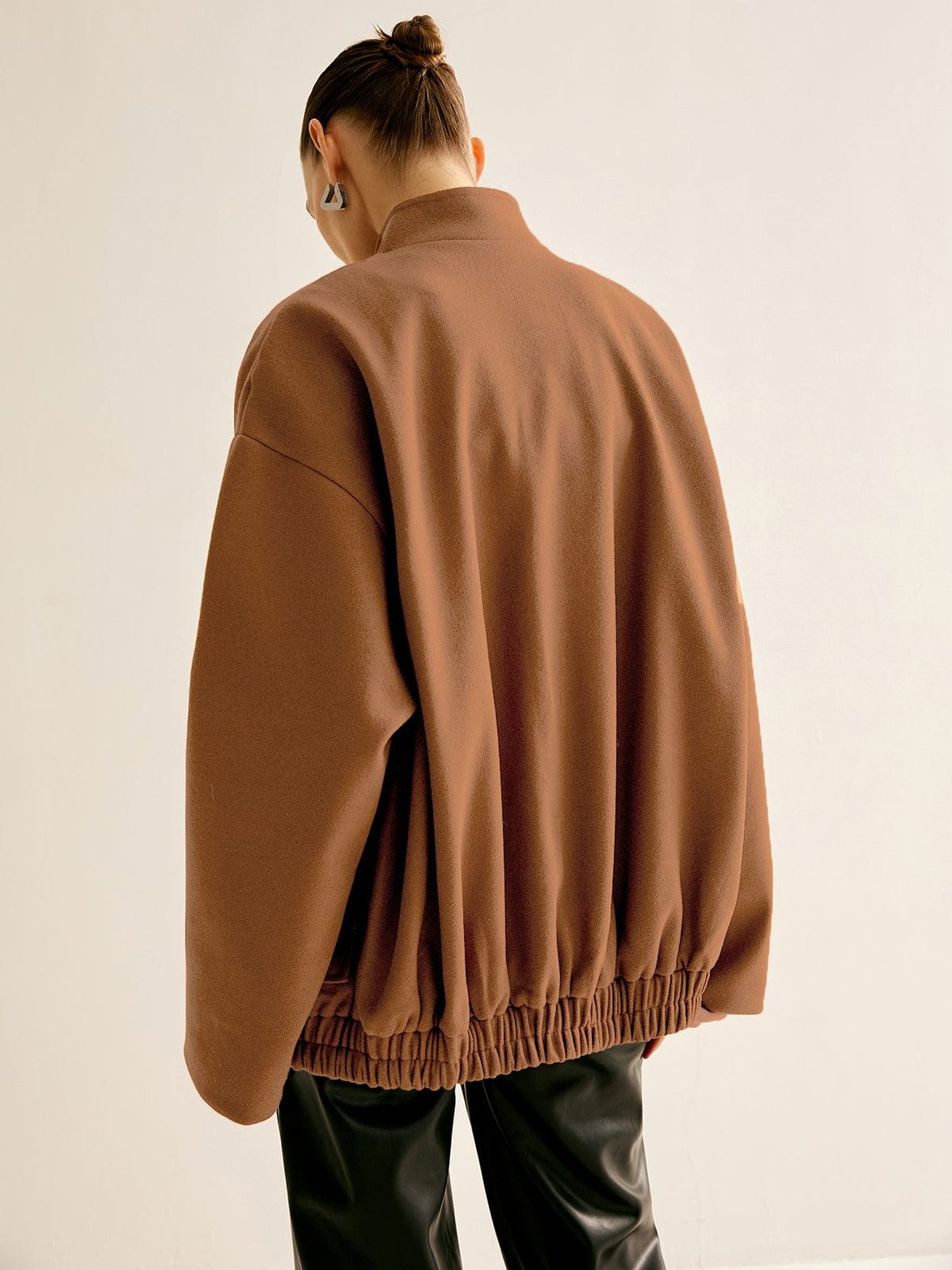 Veste bomber tweed moderne douceur