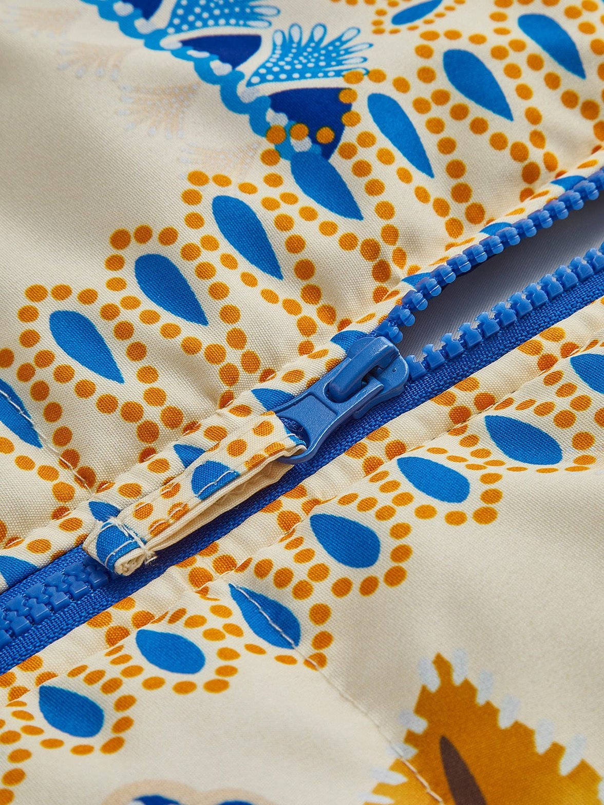 Veste motif ethnique détail zip joy