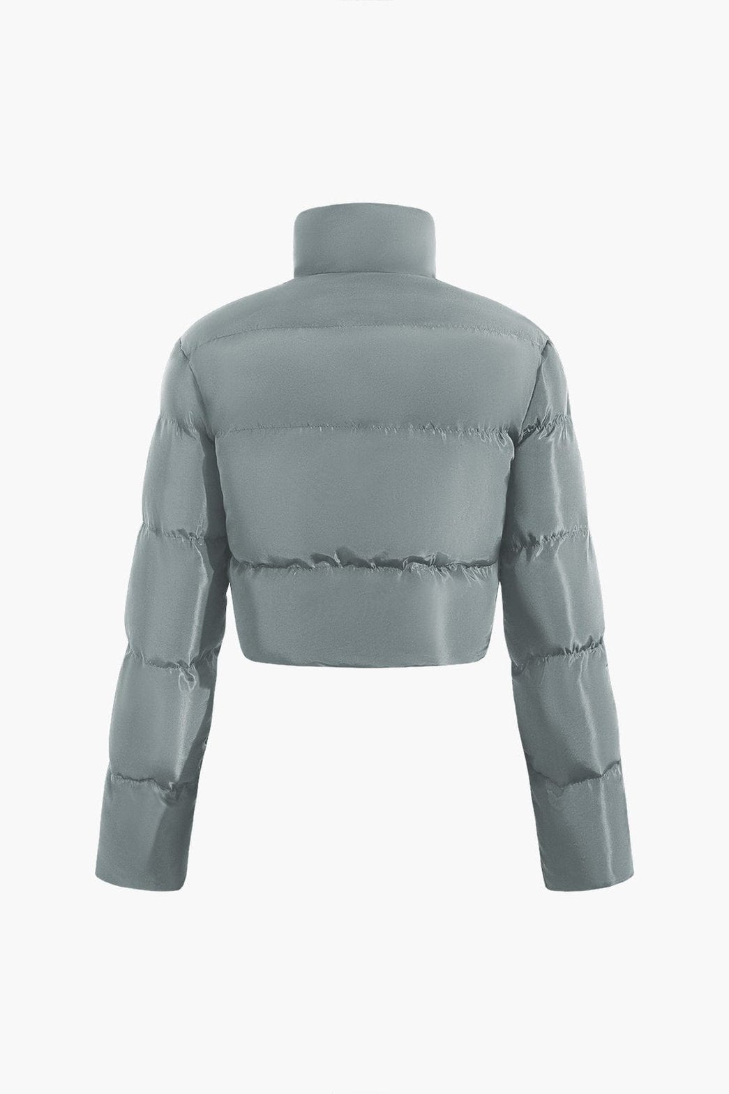 Veste bouffante noire vue de face neige