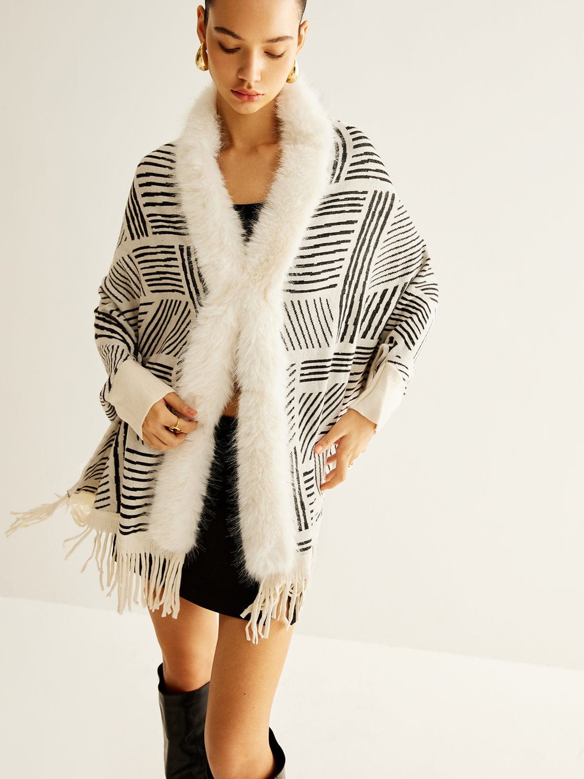 Veste châle style contemporain divine