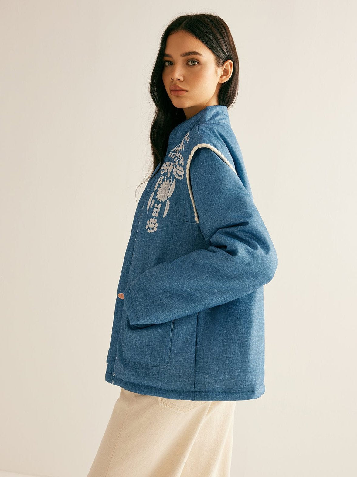 Veste femme coupe décontractée pluie