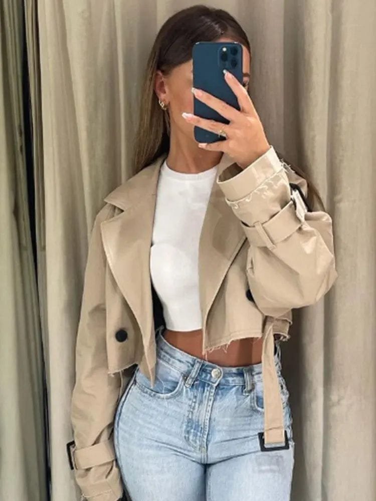 Veste cintrée beige légère douceur