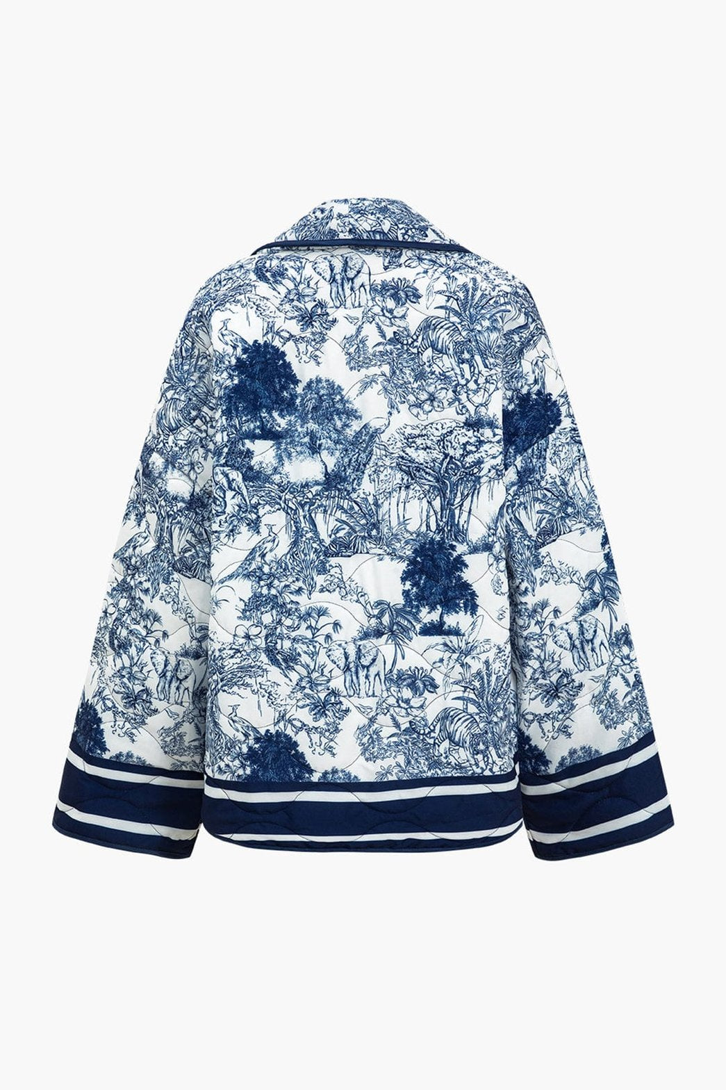 Veste motif floral vue de dos douceur