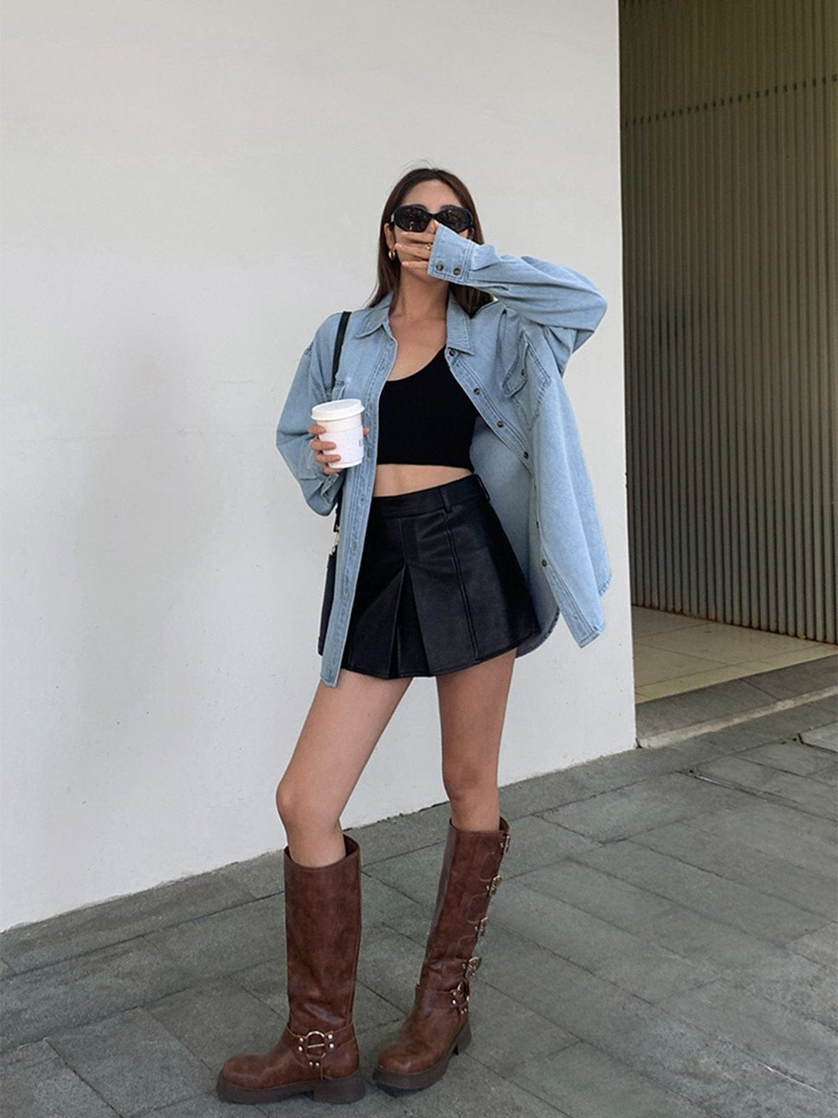 Veste en jean poches fonctionnelles douceur