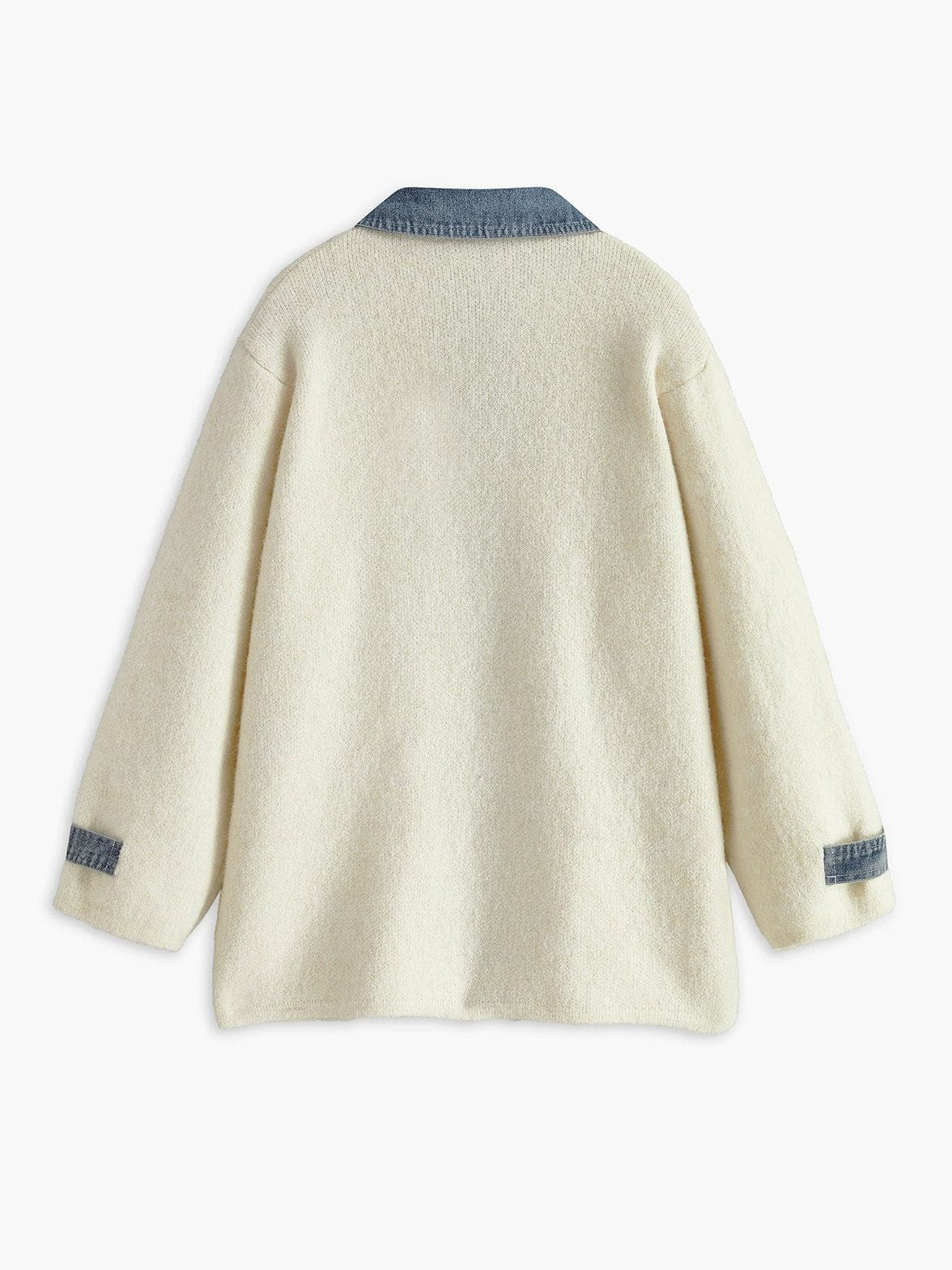 Veste tricotée détail poches perlées élégant