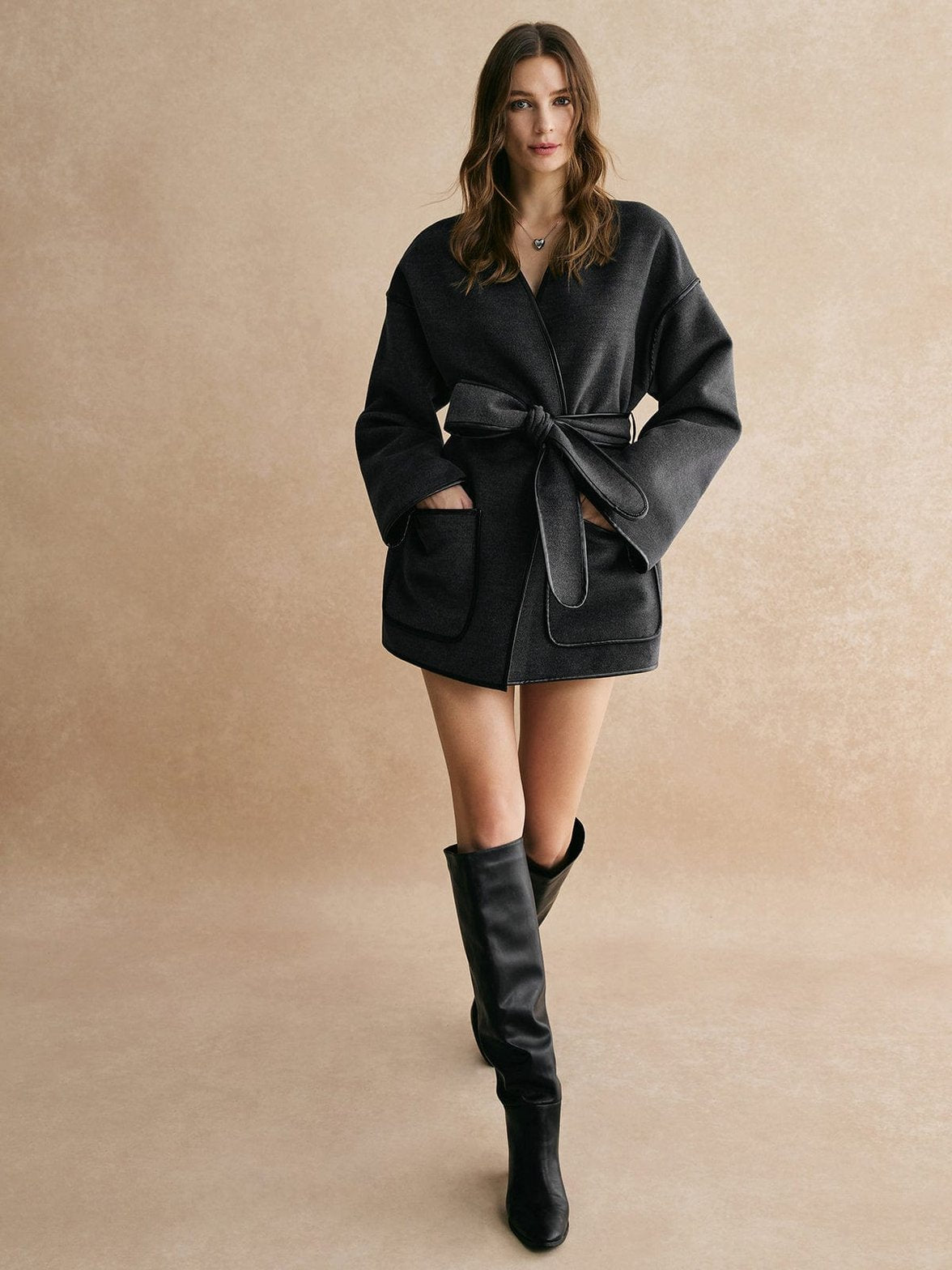 Veste ceinturée style kimono - Harmonie