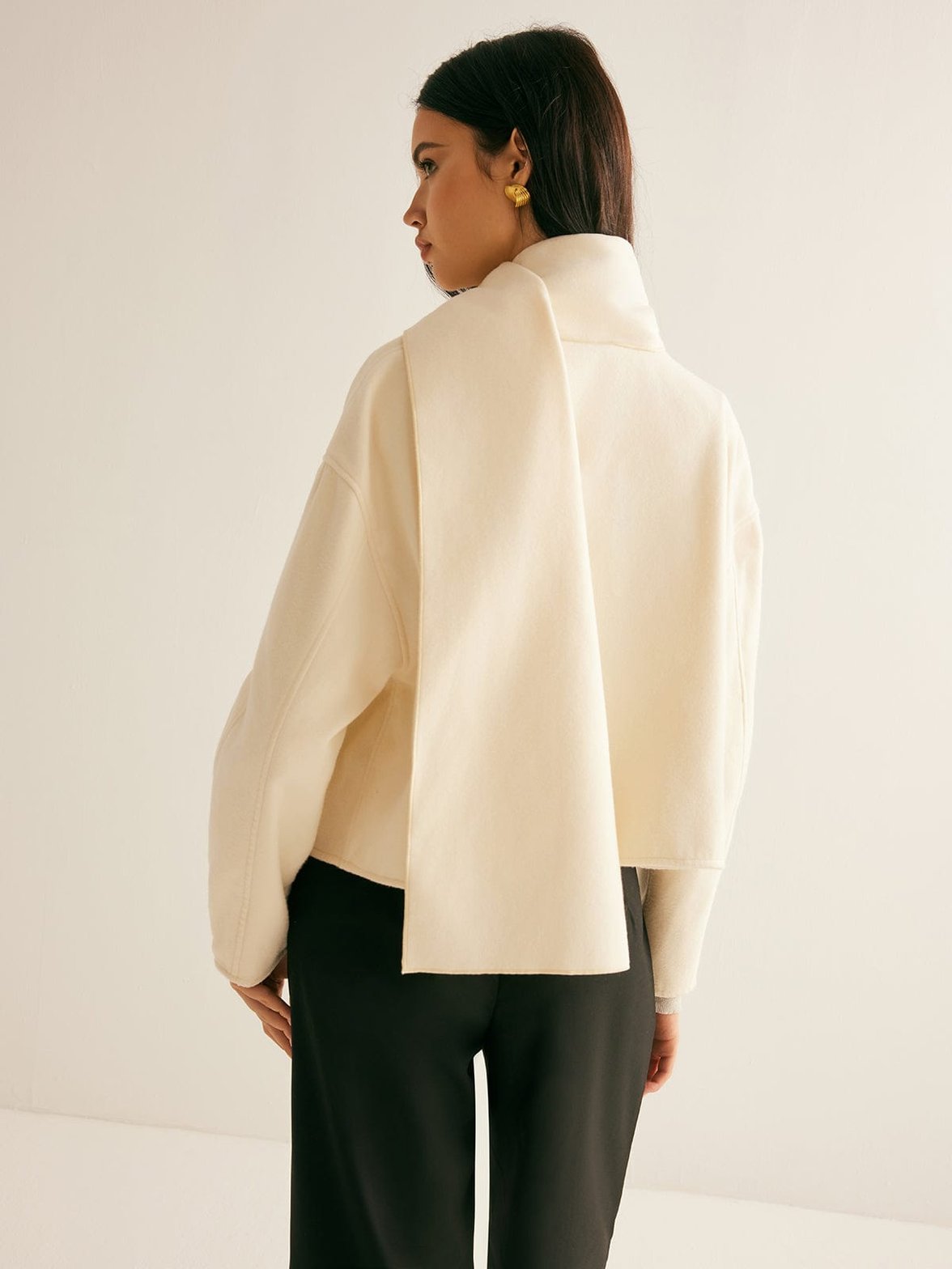 Vue détaillée de la texture de la veste pureté
