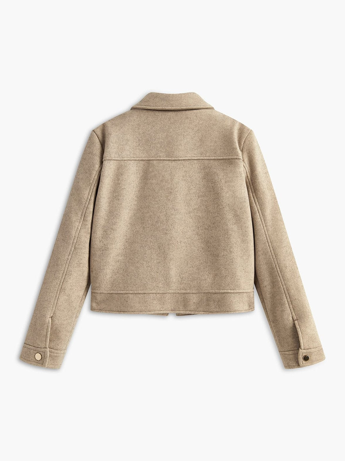 Veste tweed beige vue de dos lune