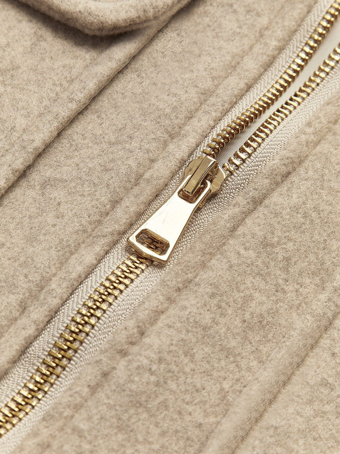 Veste tweed beige détail des poches étoile