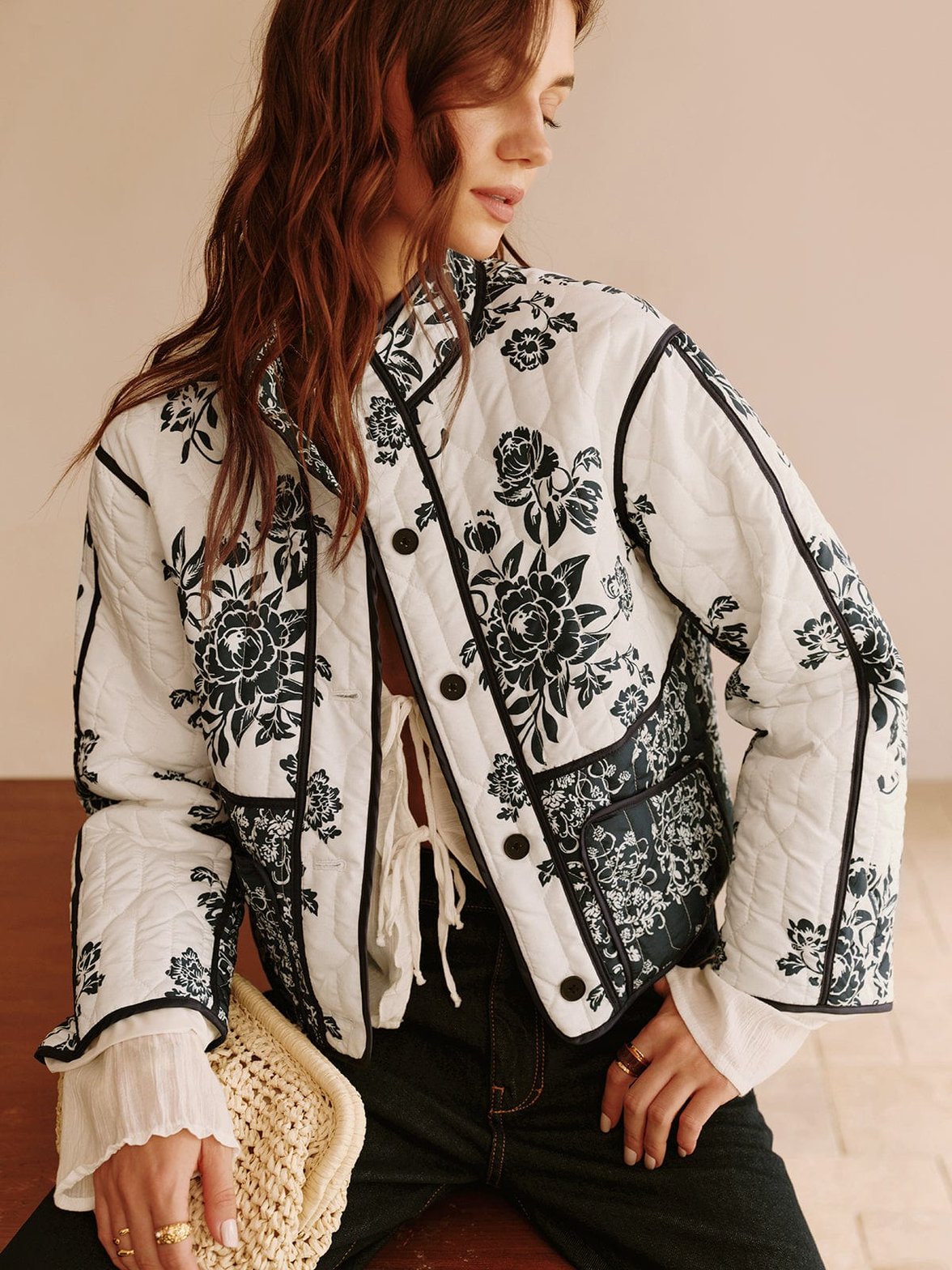 Veste bohème matelassée élégance
