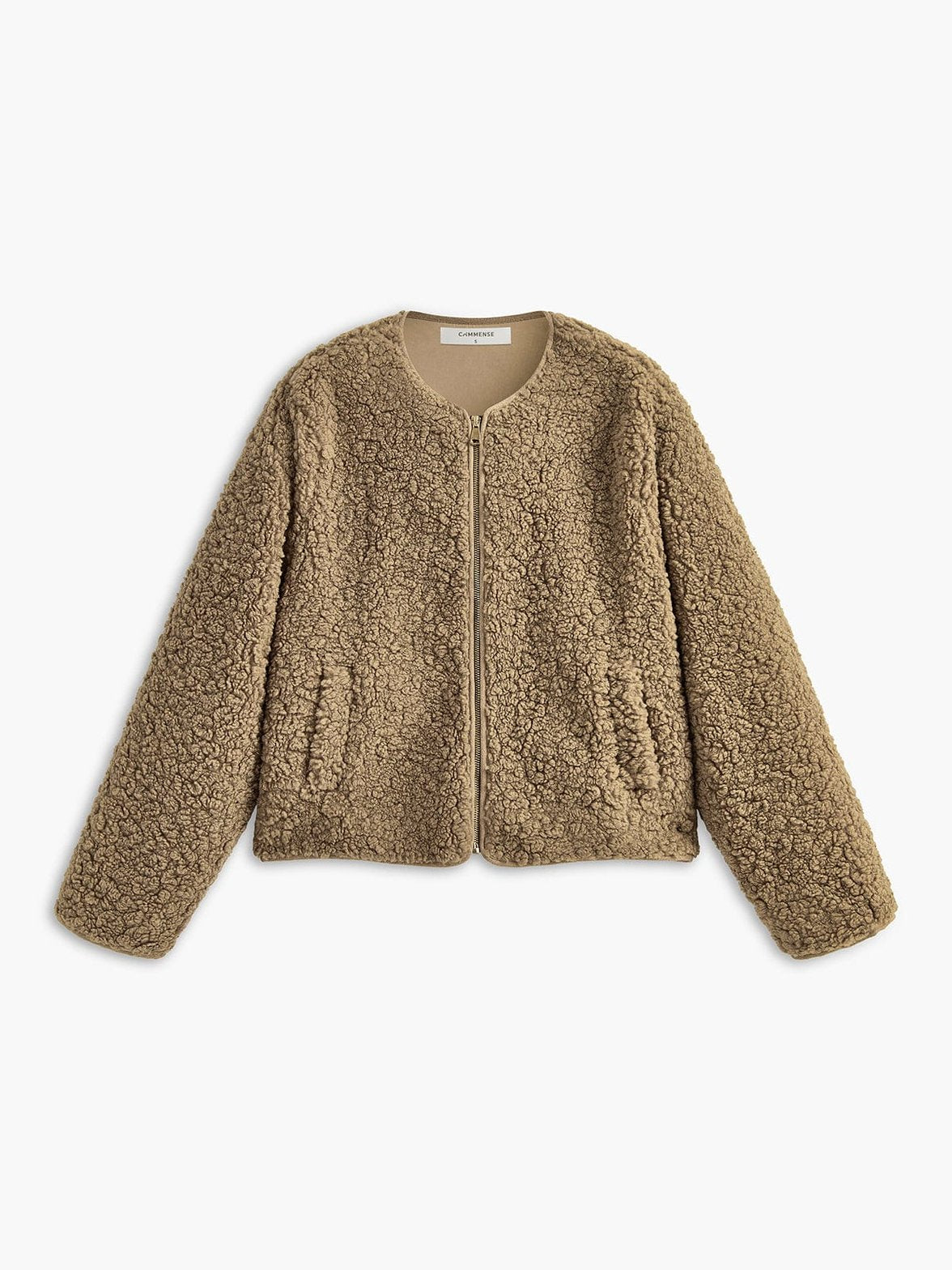 Veste sherpa beige douillette harmony