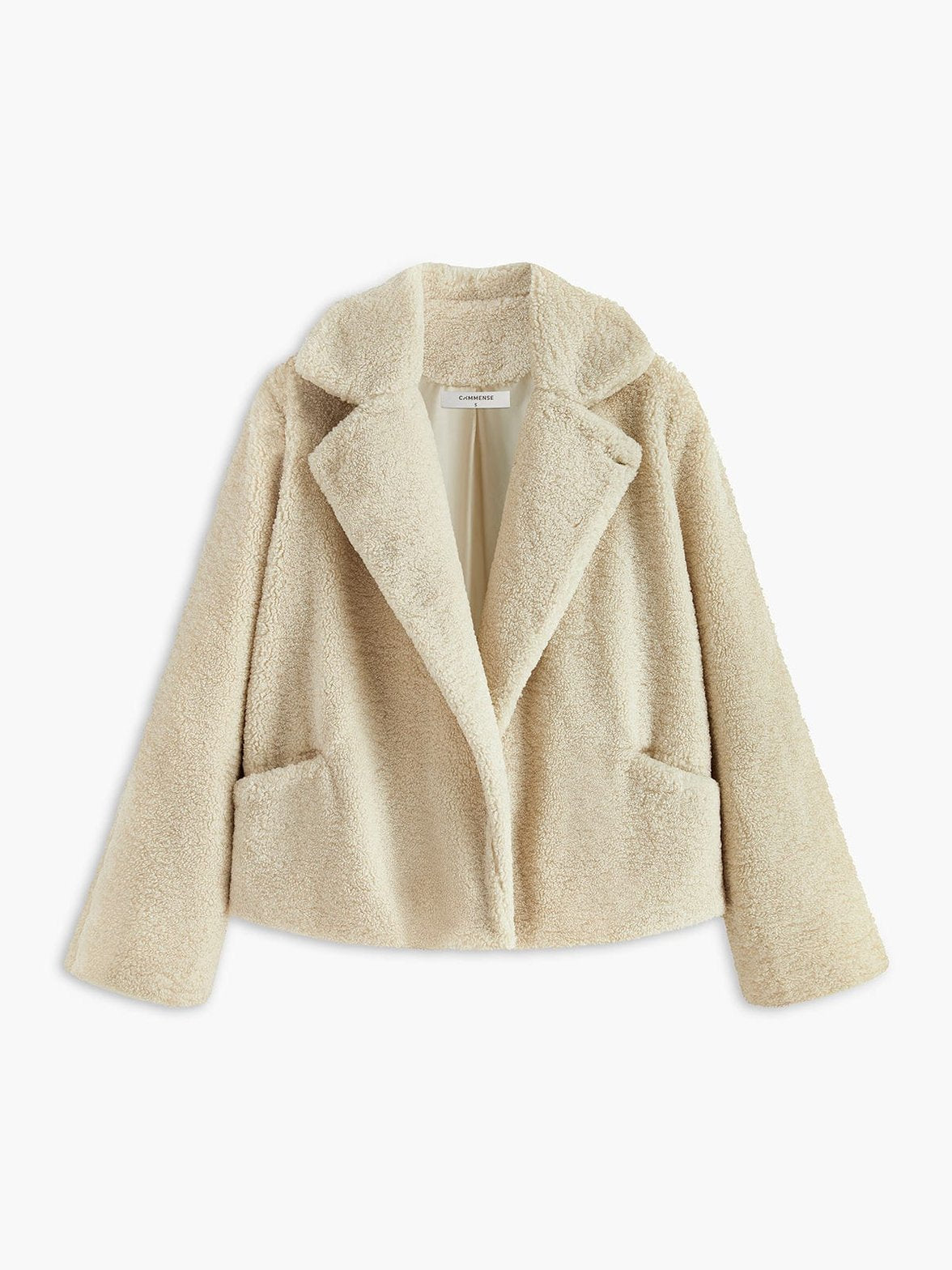Veste sherpa confortable beige cosy