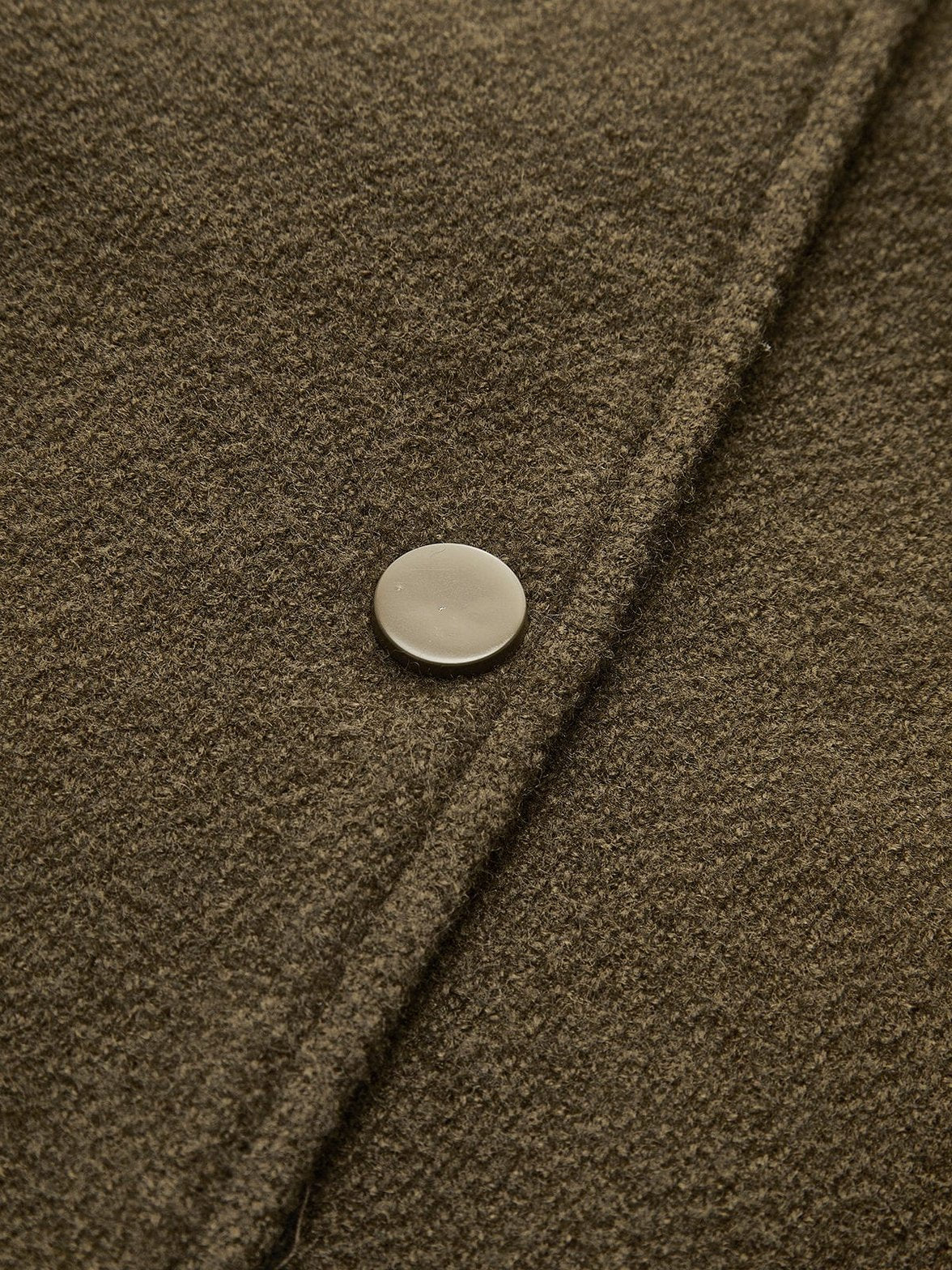 Veste tweed col montant finitions tendance