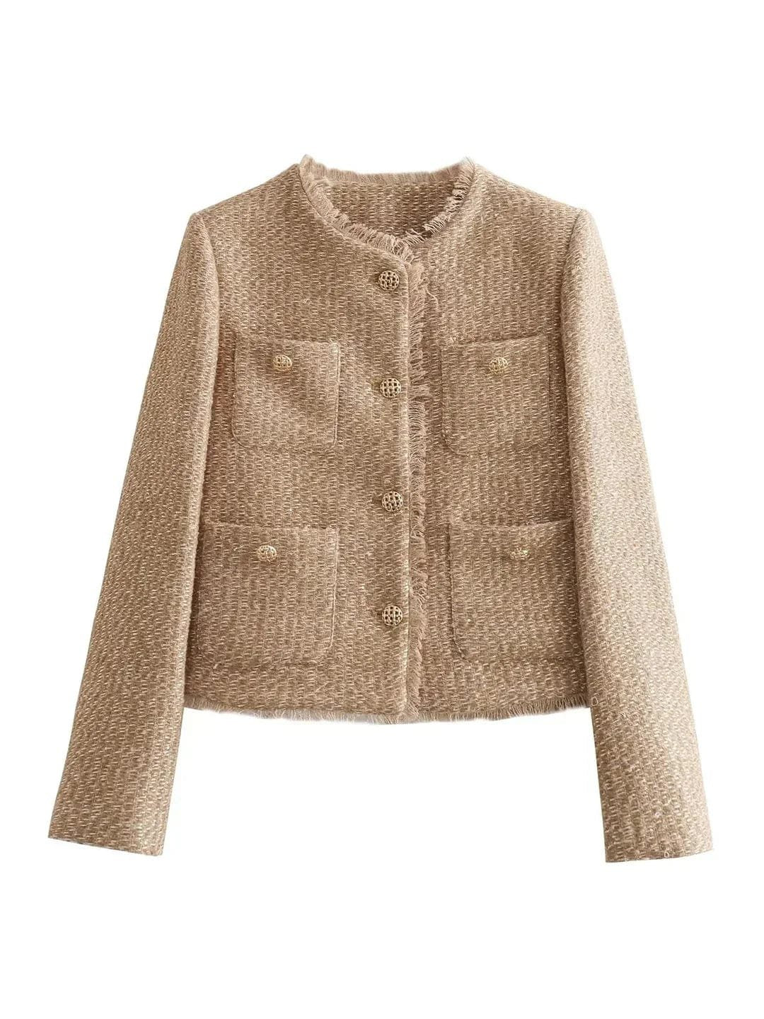 Veste tweed coupe moderne étoile