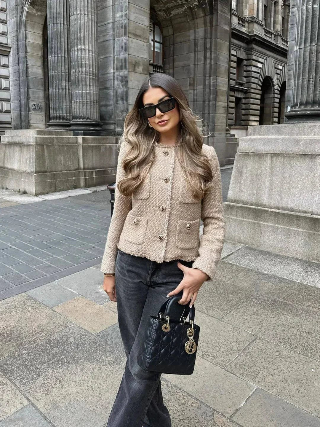 Veste tweed style classique délice