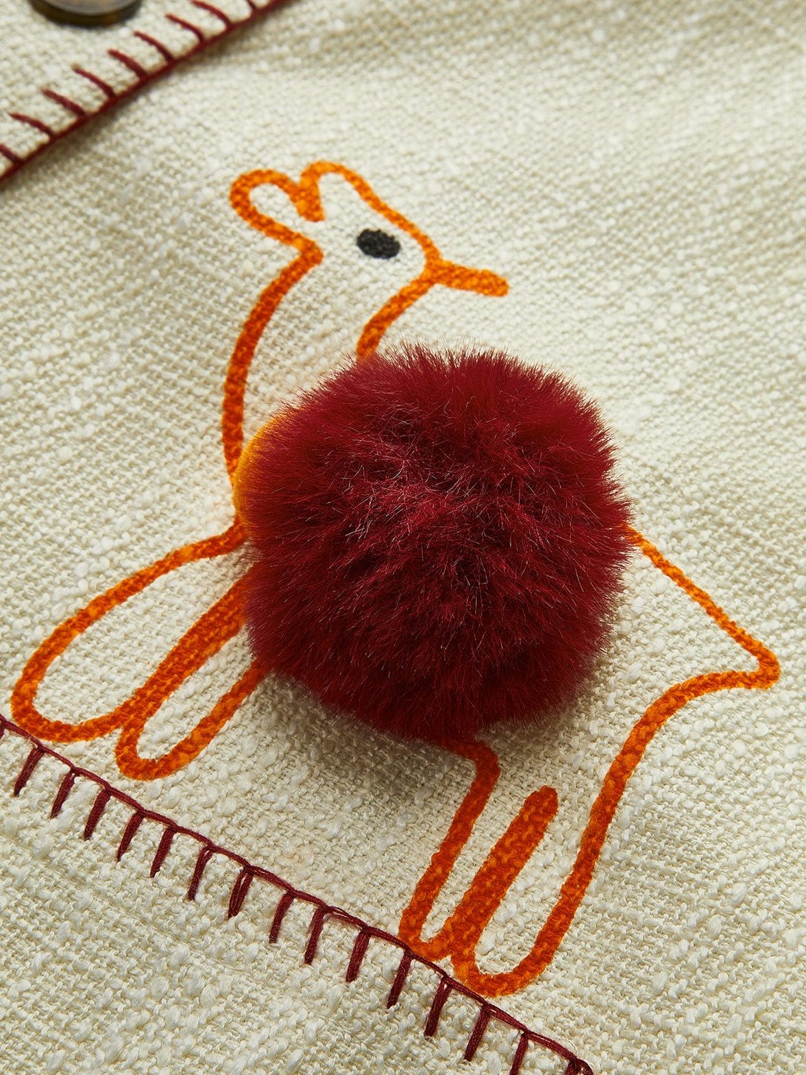 Veste tweed détail finitions pluie