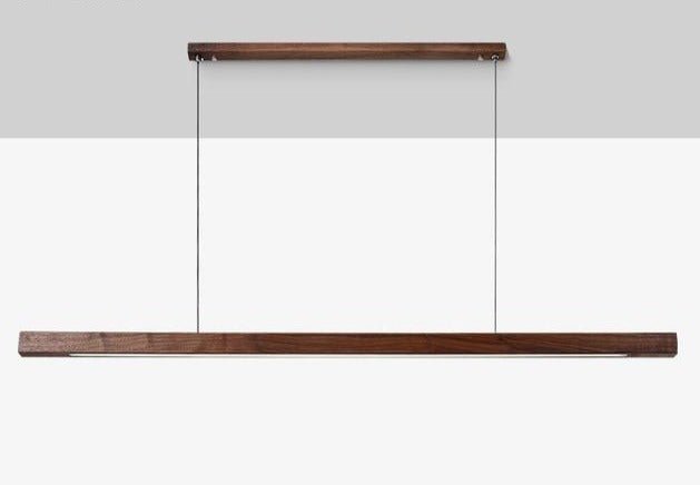 Luminaire Suspendu en Bois LED - Éclairage Élégant et Hauteur Réglable