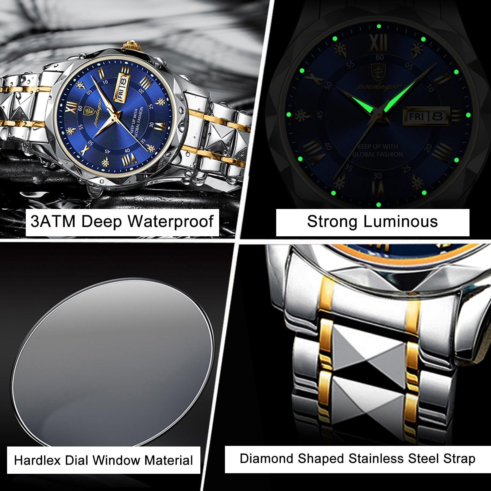 Montre de Luxe Étanche pour Homme - Élégance et Précision au Quotidien