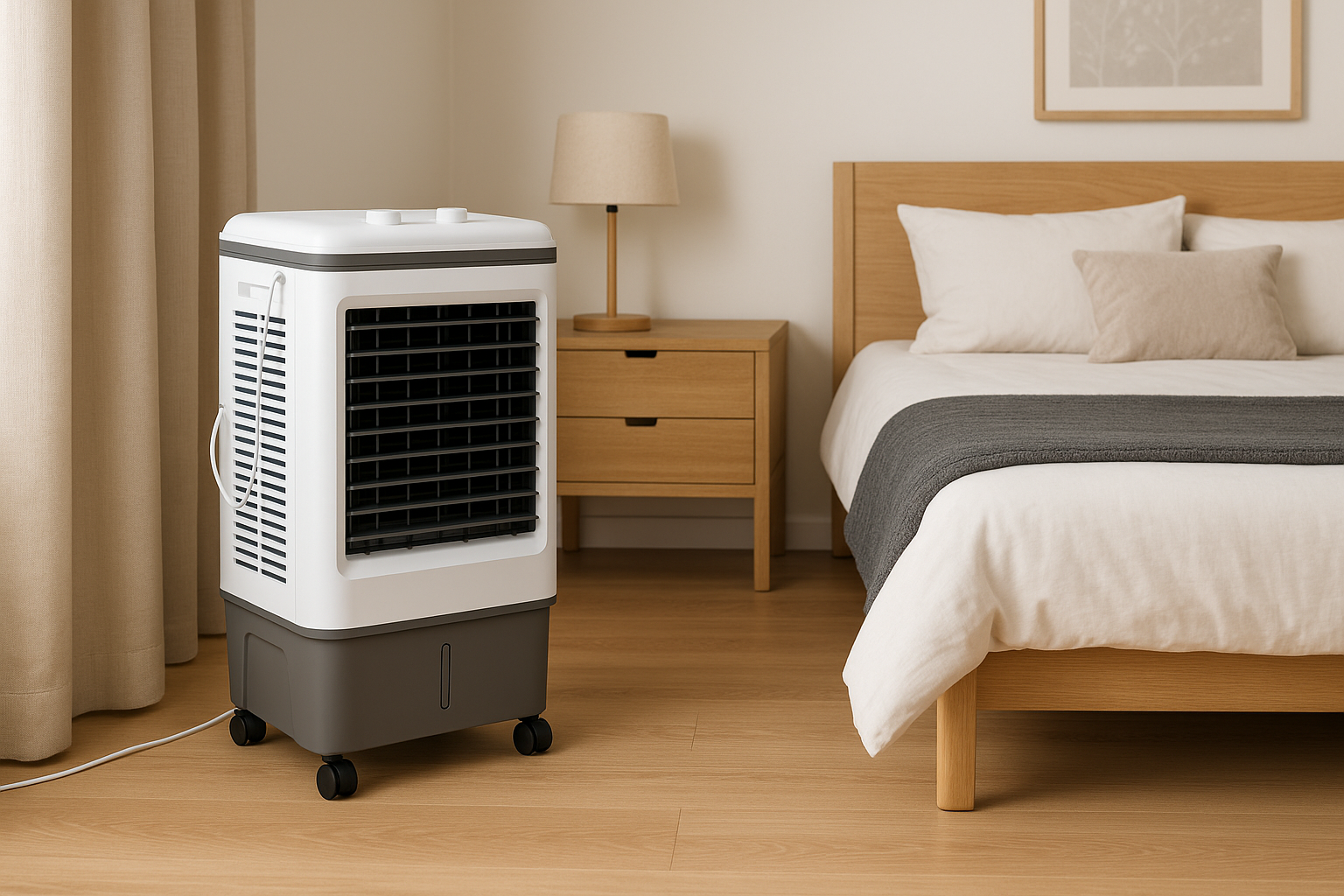 Refroidisseur Évaporatif pour Ateliers - Ventilateur 4-en-1 avec Réservoir de 12 Gallons