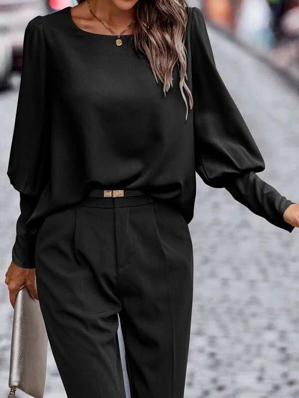 Blouse Femme à Manches Longues - Tissu Doux et Confortable pour Toutes les Occasions