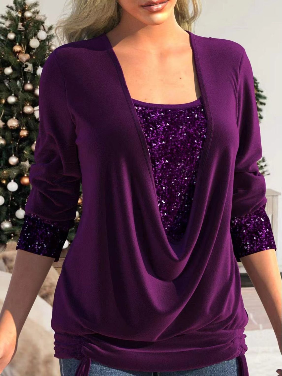 Blouse Éblouissante pour Femmes - Élégante et Polyvalente pour Soirées