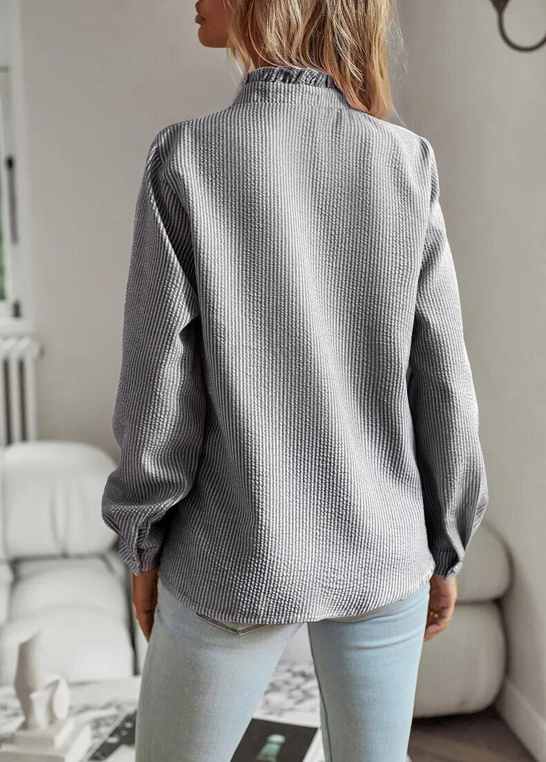 Blouse à Volants pour Femmes - Élégante et Légère pour Toutes Occasions