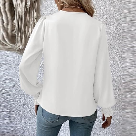 Blouse à Manches Longues Femme - Élégante et Confortable pour Toutes Occasions