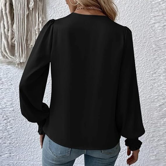 Blouse à Manches Longues Femme - Élégante et Confortable pour Toutes Occasions