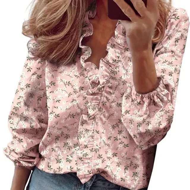 Blouse Femme Tissu Doux - Manches Bouffantes et Confort Optimal