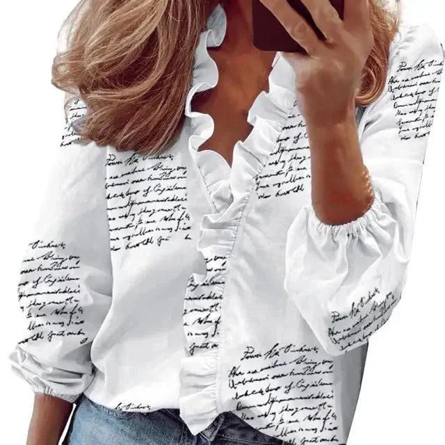 Blouse Femme Tissu Doux - Manches Bouffantes et Confort Optimal