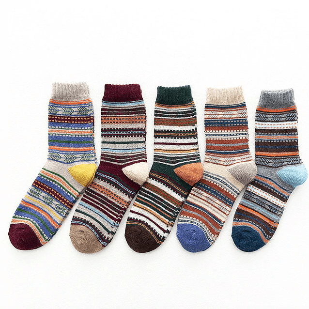 Chaussettes d'Hiver Douces et Durables - Confort Ultime et Design Scandinave