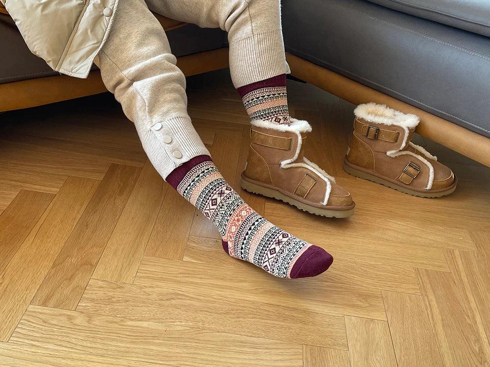 Chaussettes d'Hiver Douces et Durables - Confort Ultime et Design Scandinave