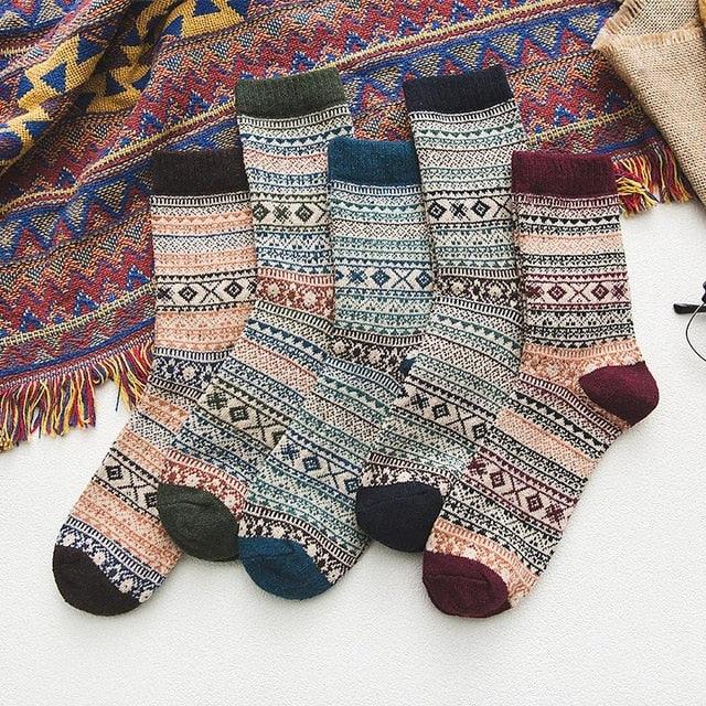 Chaussettes d'Hiver Douces et Durables - Confort Ultime et Design Scandinave