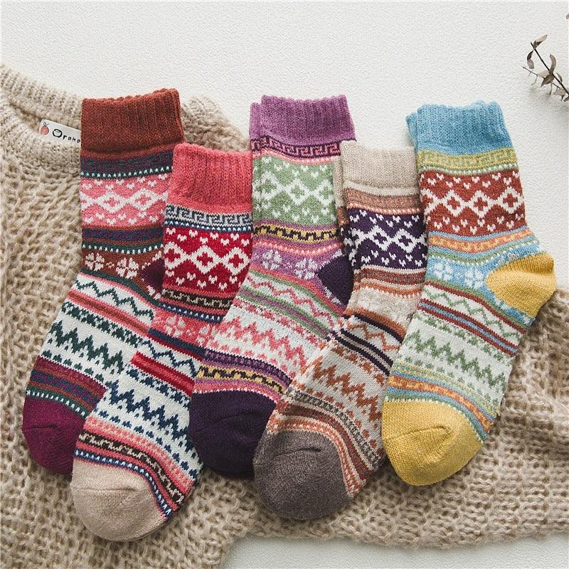 Chaussettes d'Hiver Douces et Durables - Confort Ultime et Design Scandinave