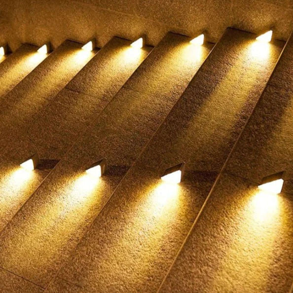 Lumières Solaire pour Escaliers - Éclairage LED Économe et Résistant aux Intempéries