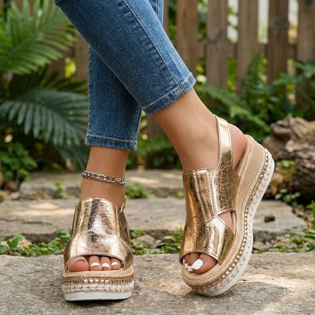 Sandales légères orthopédiques femme semelle profilée confortables toute la journée