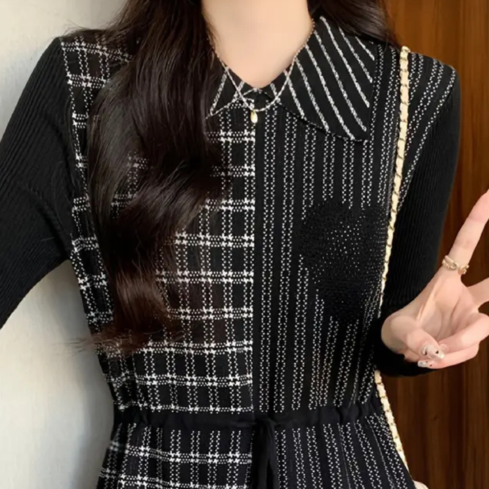 Robe d'été à Carreaux pour Femmes - Élégance et Confort au Quotidien