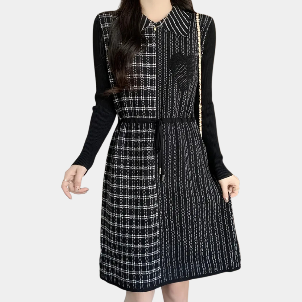 Robe d'été à Carreaux pour Femmes - Élégance et Confort au Quotidien