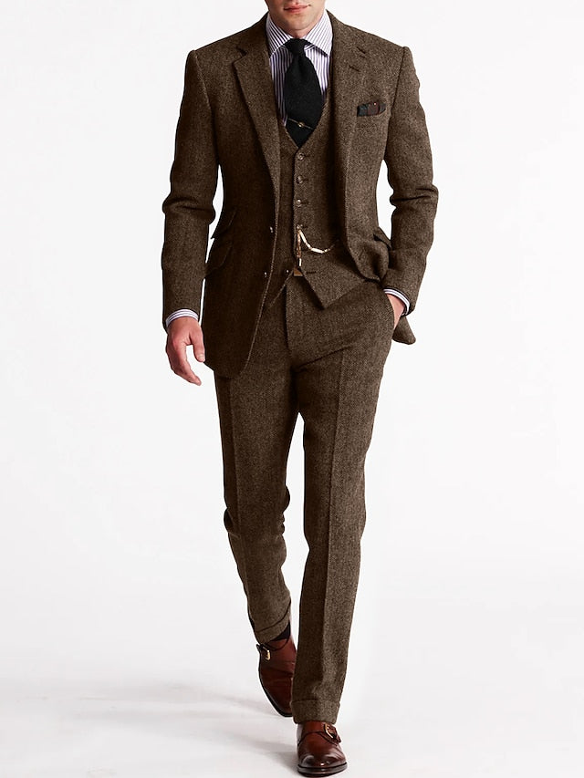 Costume Vintage Rétro pour Hommes - Élégance Intemporelle et Confort Durable