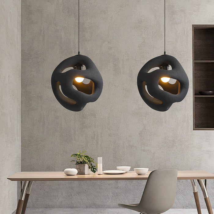Lampe Pendentif Wabi Sabi Artisanale - Éclairage Apaisant et Design Unique