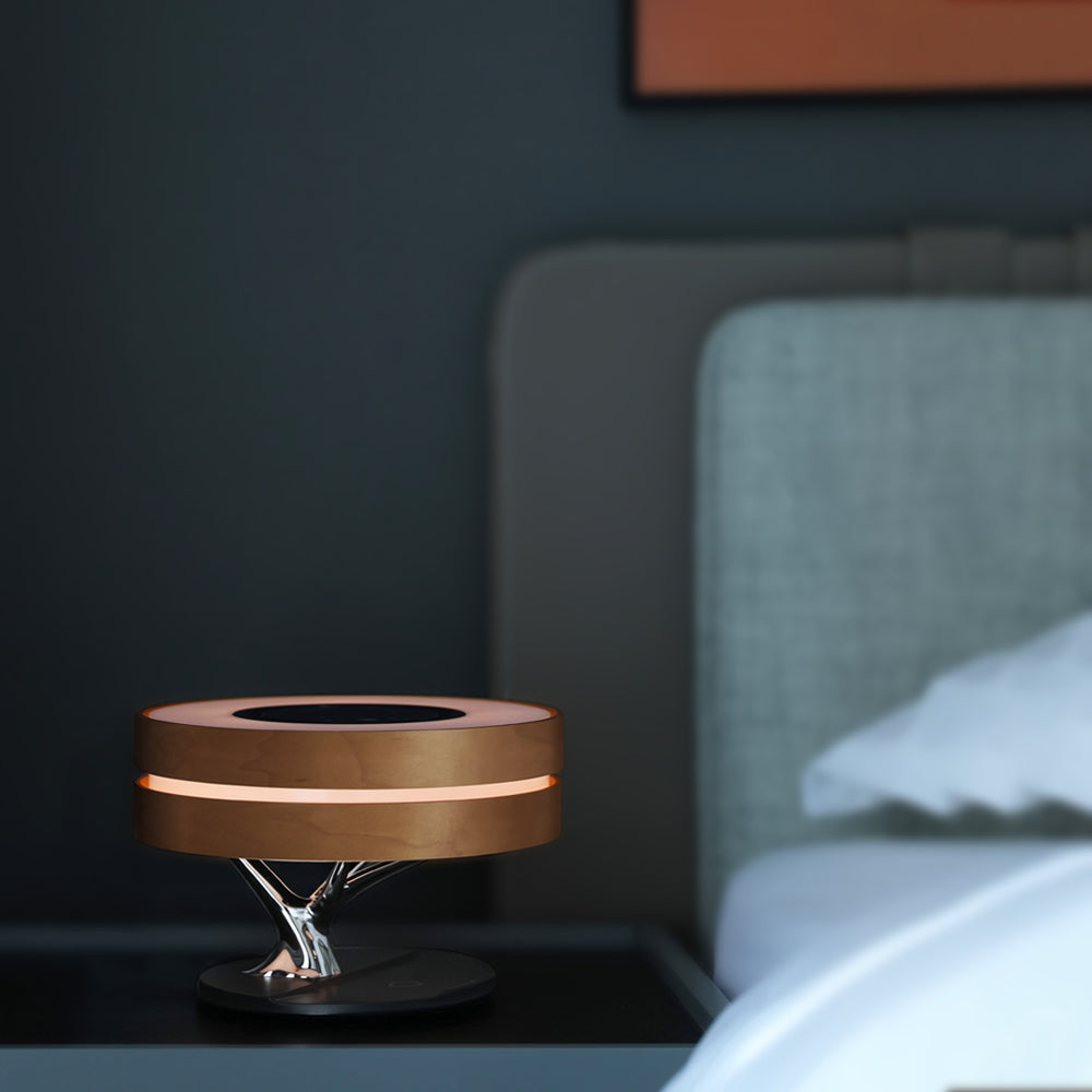 Lampe de Bureau Multifonctionnelle - Éclairage, Musique et Charge Sans Fil