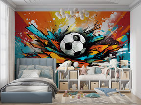 Graffiti Football Balloon Wallpaper