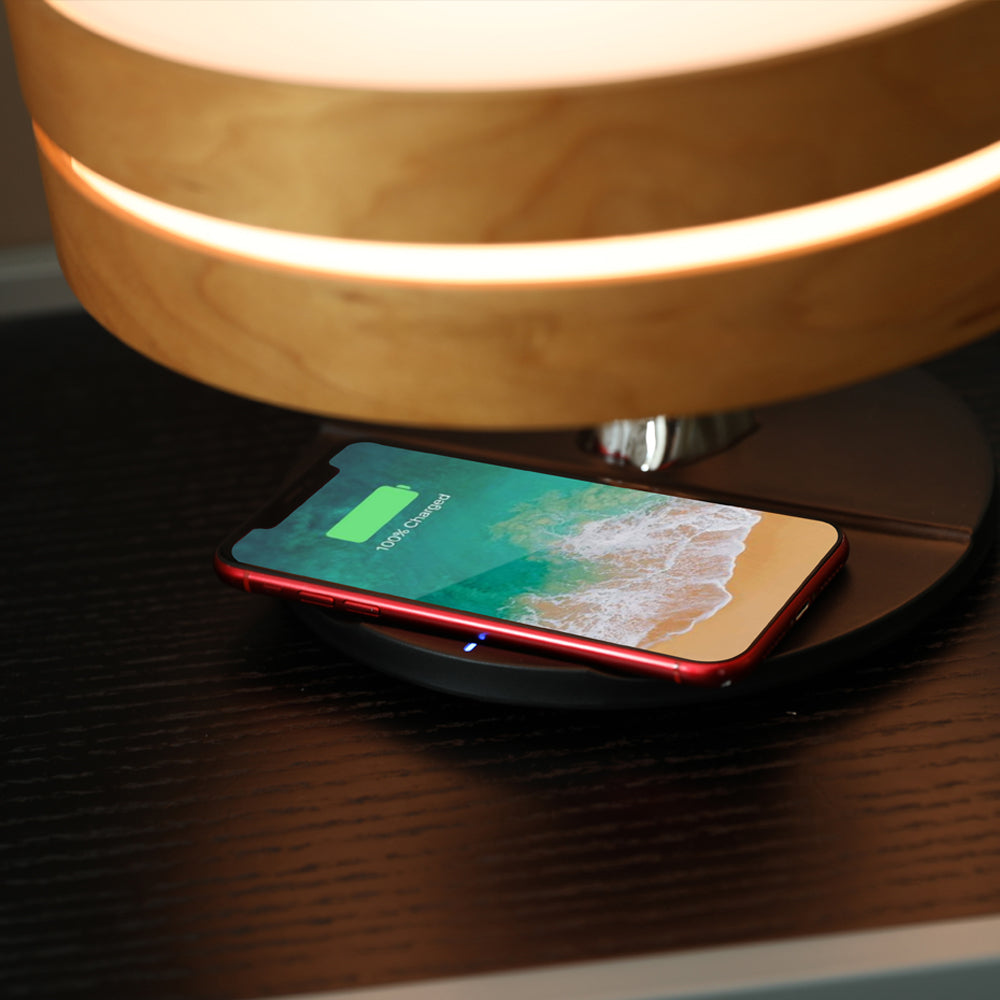 Lampe de Bureau Multifonctionnelle - Éclairage, Musique et Charge Sans Fil