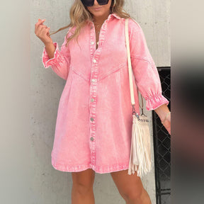 Robe Mini en Jean pour Femme - Style Décontracté et Confort Optimal