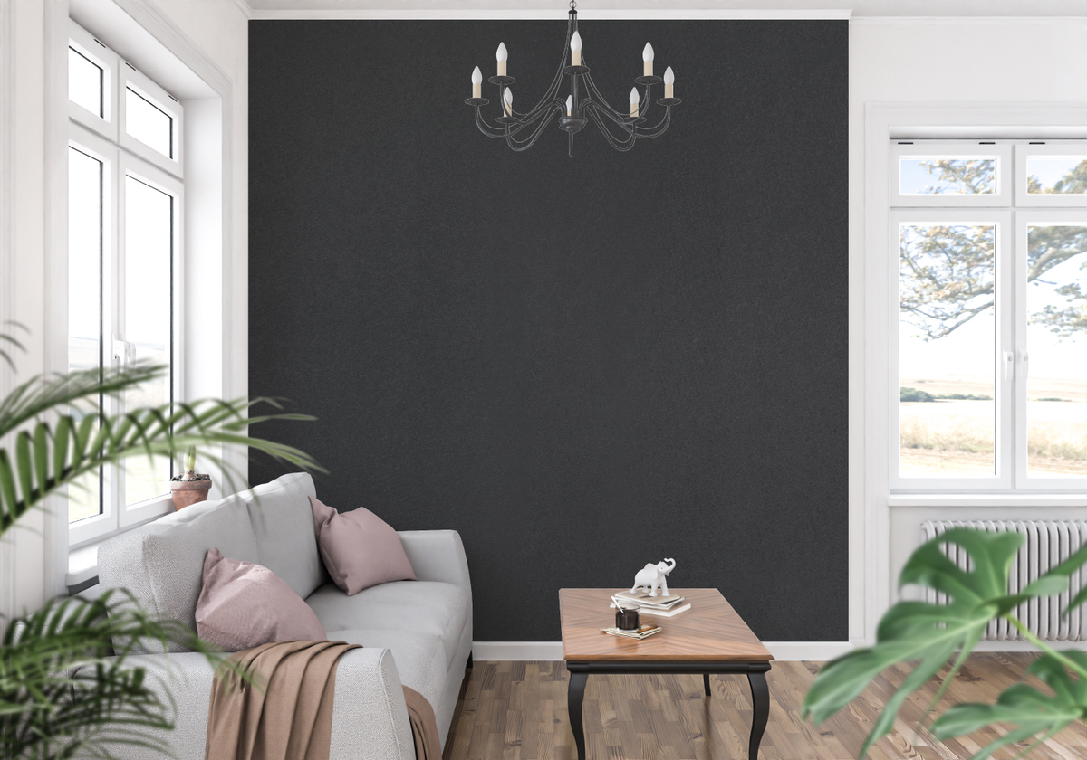 Papier Peint Gris Anthracite Uni