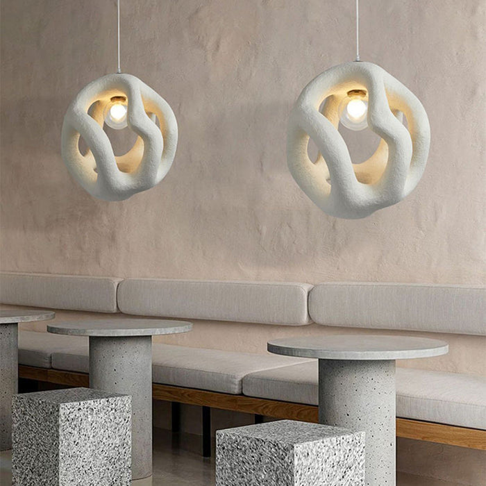 Lampe Pendentif Wabi Sabi Artisanale - Éclairage Apaisant et Design Unique