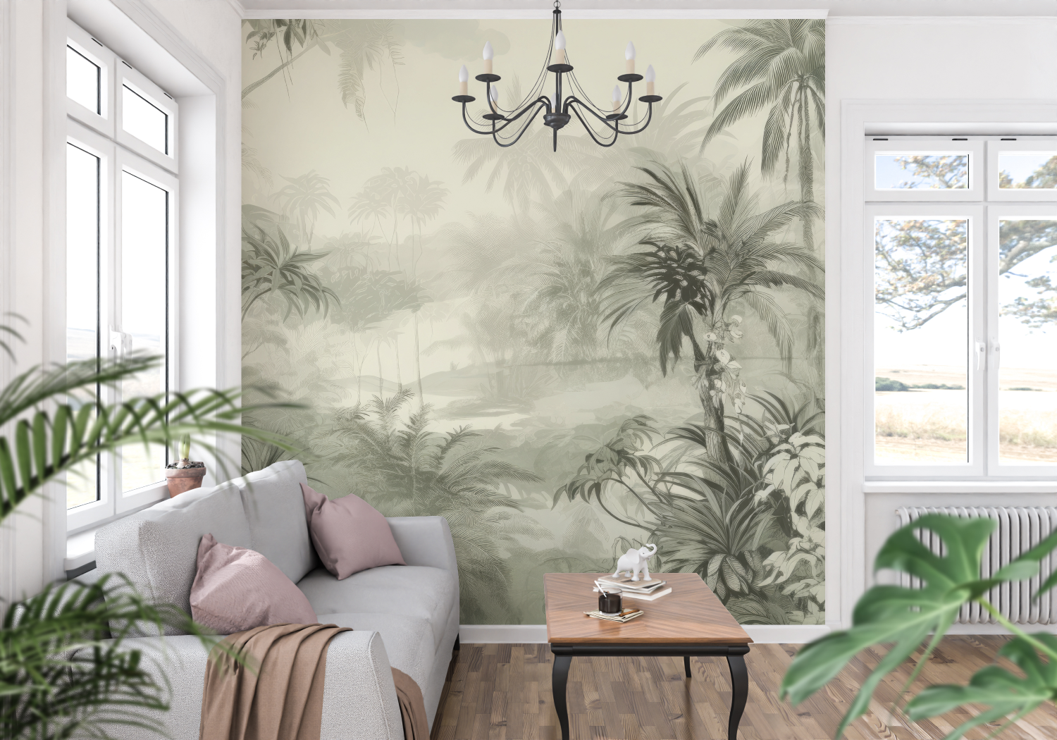Panoramic Jungle Wallpaper