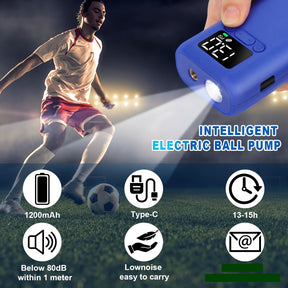 Pompe à Ballon Électrique Automatique - Gonflage Rapide avec Lumière LED