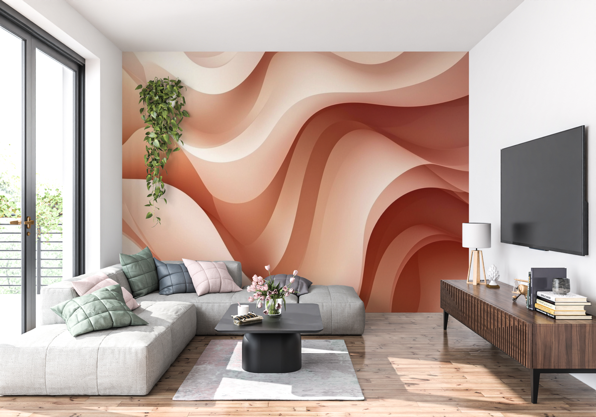 Papier Peint Terracotta Motifs Tendance