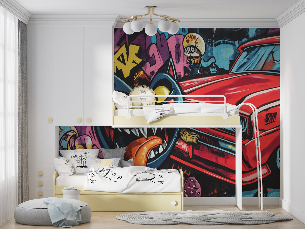 Papier Peint Graffiti Amusant